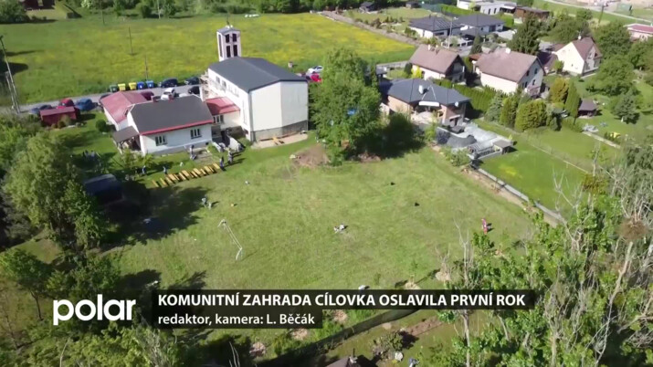 Těrlická komunitní zahrada Cílovka oslavila první rok